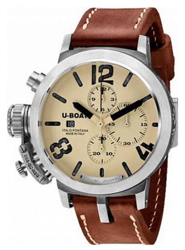 Review U-BOAT Classico 48 STERLING SILVER 925 7452 Replica watch - Click Image to Close